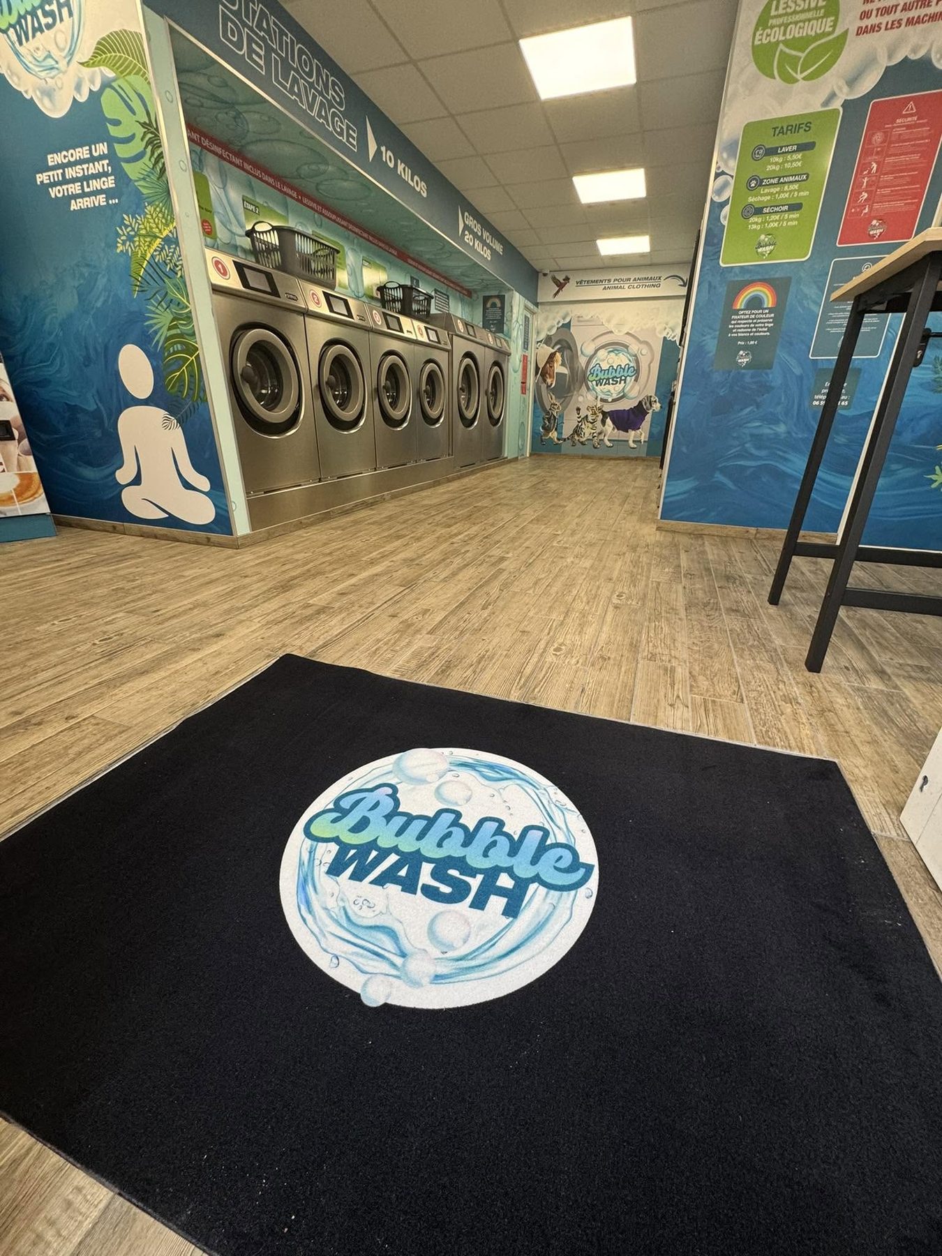 Intérieur réel de Bubble Wash